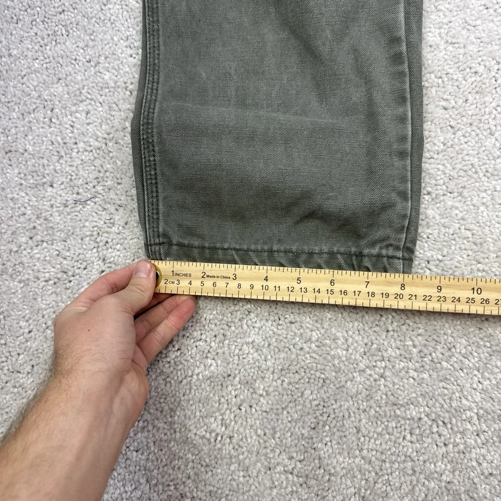 Y2K Distressed Dickies Carpenter Pants Green Size 30x31 Workwear Grunge Skater